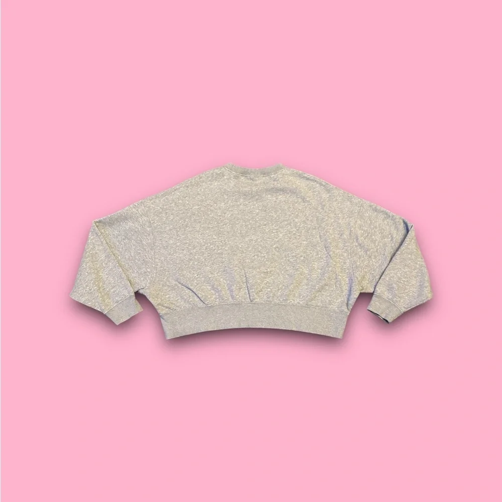 Nike Sportswear Essential Fleece Womens Loose Fit Crew Sweatshirt Grey Size Med - Picture 2 of 5
